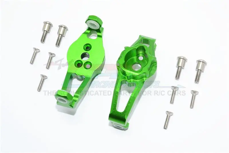 Traxxas Trx-4 Trail Defender Crawler / Trx-6 Mercedes-Benz G63 Aluminum Front C Hubs - 1Pr Set Green 1