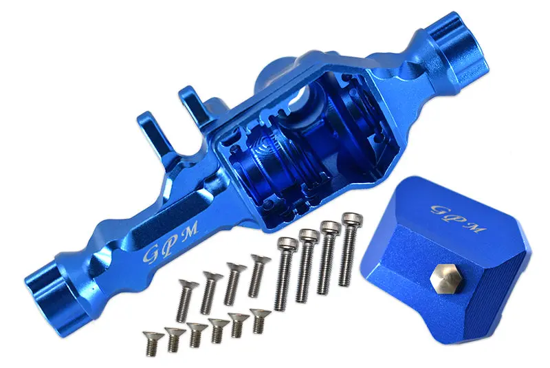 Traxxas Trx-4 Trail Defender Crawler / Trx-6 Mercedes-Benz G63 Aluminum Front Gear Box - 1 Set Blue 1