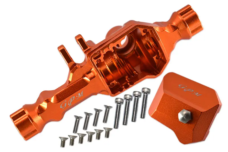 Traxxas Trx-4 Trail Defender Crawler / Trx-6 Mercedes-Benz G63 Aluminum Front Gear Box - 1 Set Orange 1