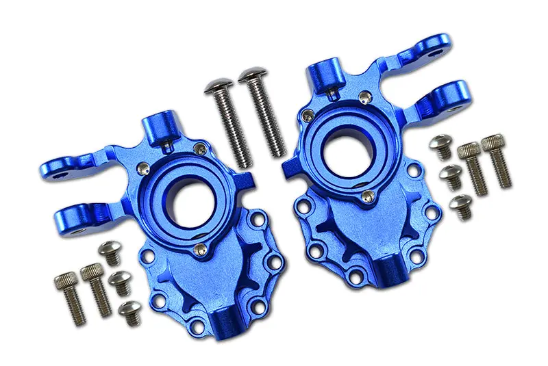 Traxxas Trx-4 Trail Defender Crawler / Trx-6 Mercedes-Benz G63 Aluminum Front Knuckle Arms - 1Pr Set Blue 1