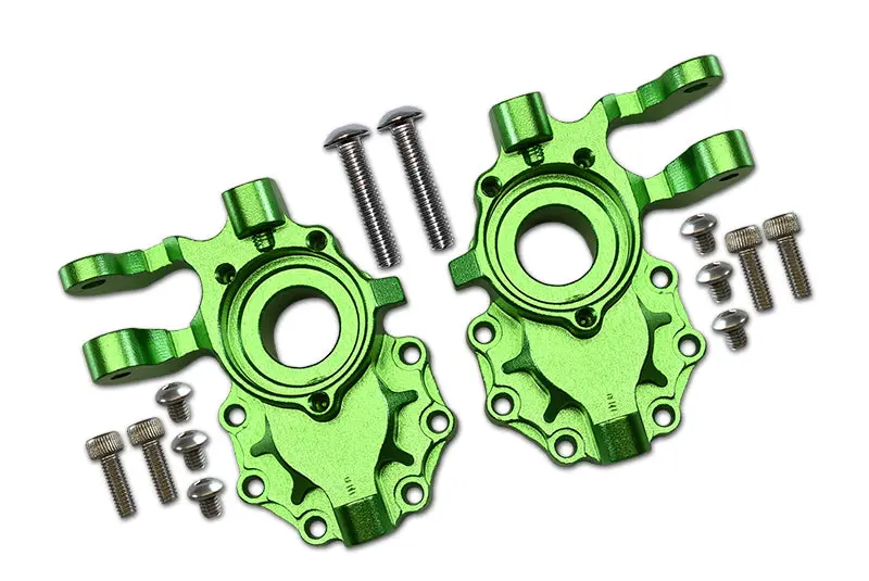 Traxxas Trx-4 Trail Defender Crawler / Trx-6 Mercedes-Benz G63 Aluminum Front Knuckle Arms - 1Pr Set Green 1