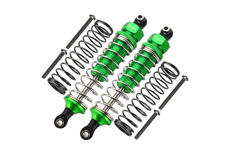 Traxxas Trx-4 Trail Defender Crawler / Trx-6 Mercedes-Benz G63 Aluminum Front/Rear Adjustable Spring Dampers - 1Pr Set Green 1