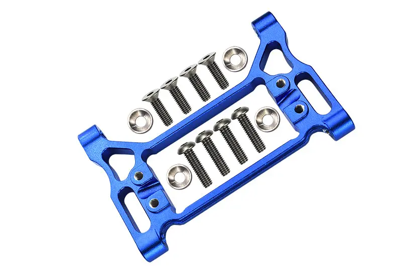 Traxxas Trx-4 Trail Defender Crawler / Trx-6 Mercedes-Benz G63 Aluminum Front Servo Mount - 1 Set Blue 1