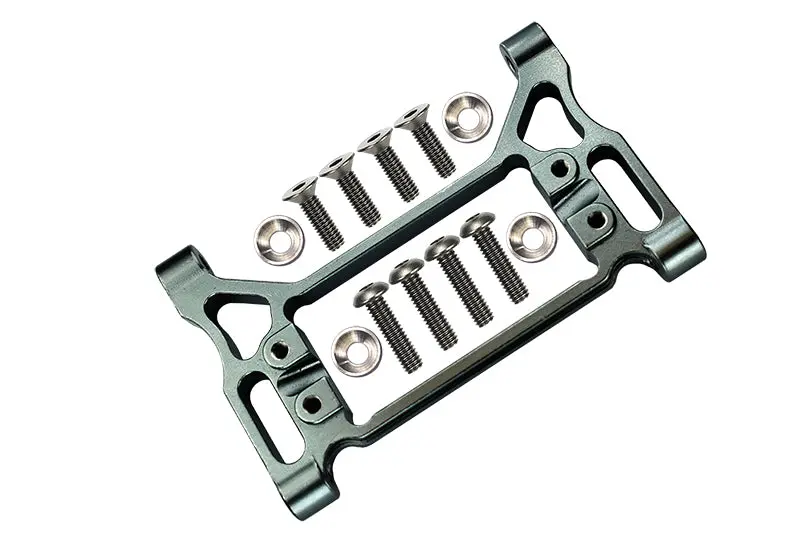 Traxxas Trx-4 Trail Defender Crawler / Trx-6 Mercedes-Benz G63 Aluminum Front Servo Mount - 1 Set Gray Silver 1