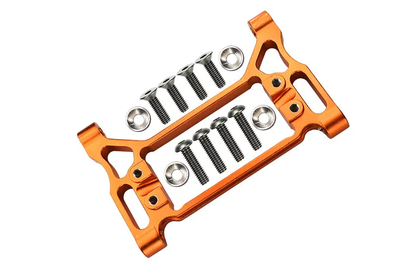 Traxxas Trx-4 Trail Defender Crawler / Trx-6 Mercedes-Benz G63 Aluminum Front Servo Mount - 1 Set Orange 1