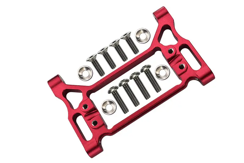 Traxxas Trx-4 Trail Defender Crawler / Trx-6 Mercedes-Benz G63 Aluminum Front Servo Mount - 1 Set Red 1