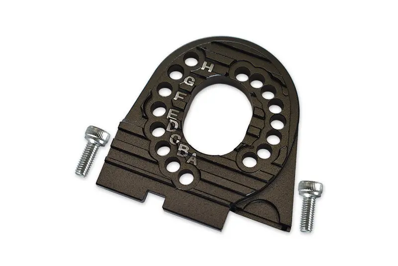 Traxxas Trx-4 Trail Defender Crawler / Trx-6 Mercedes-Benz G63 Aluminum Motor Mount Plate With Heat Sink Fins - 1Pc Set Black 1