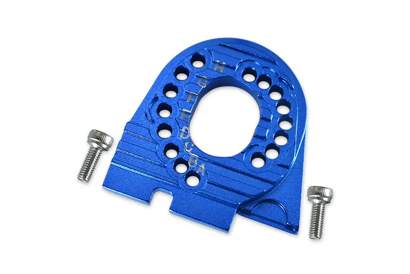 Traxxas Trx-4 Trail Defender Crawler / Trx-6 Mercedes-Benz G63 Aluminum Motor Mount Plate With Heat Sink Fins - 1Pc Set Blue 1