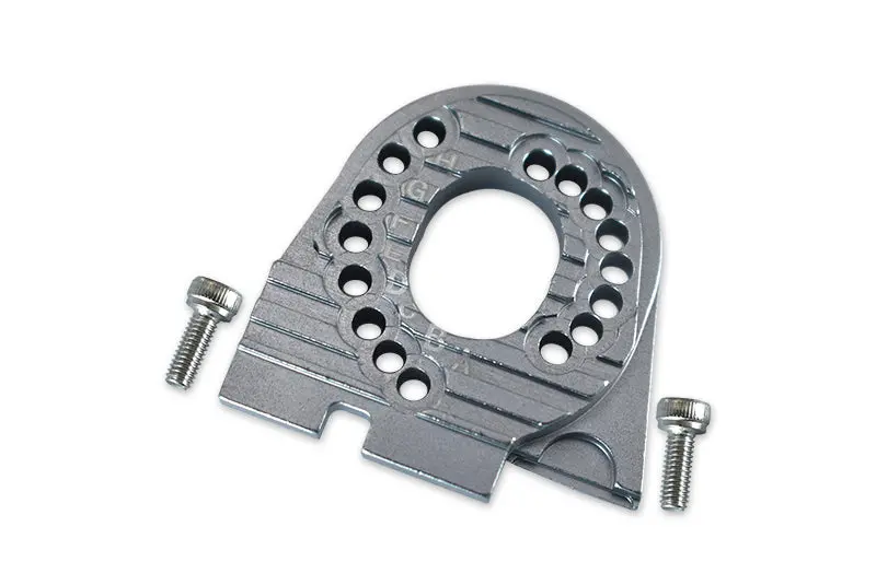Traxxas Trx-4 Trail Defender Crawler / Trx-6 Mercedes-Benz G63 Aluminum Motor Mount Plate With Heat Sink Fins - 1Pc Set Gray Silver 1