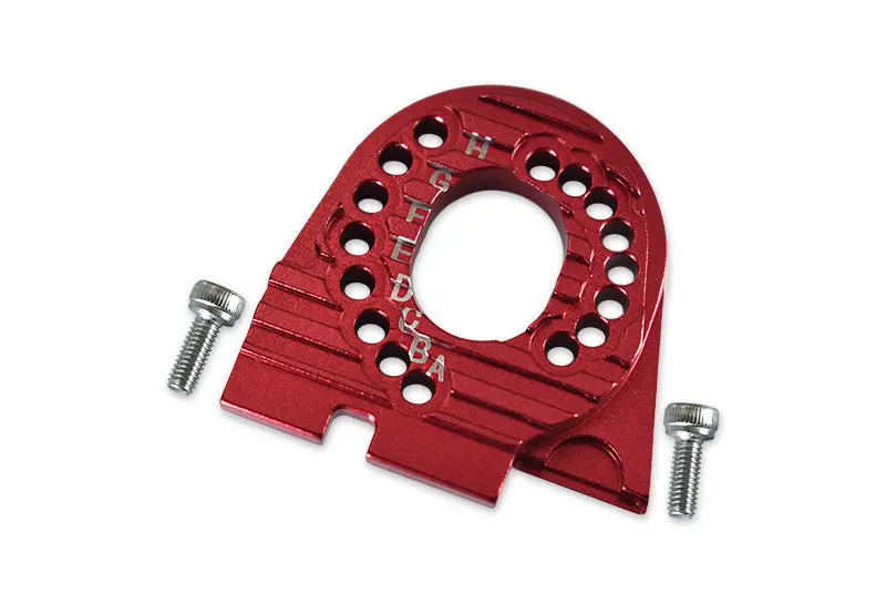 Traxxas Trx-4 Trail Defender Crawler / Trx-6 Mercedes-Benz G63 Aluminum Motor Mount Plate With Heat Sink Fins - 1Pc Set Red 1