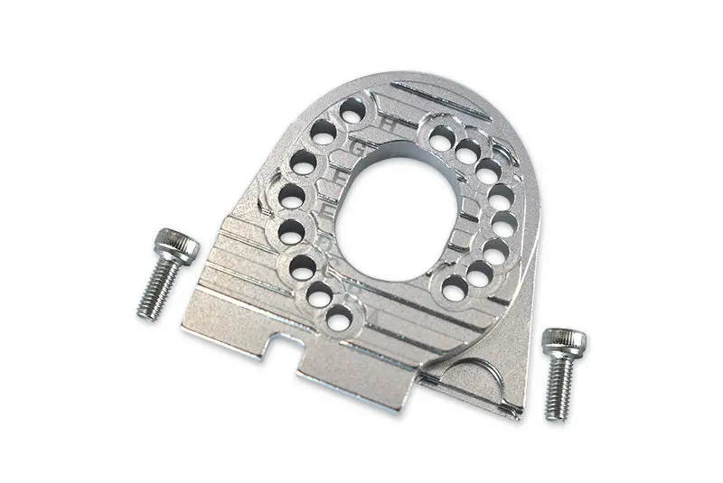 Traxxas Trx-4 Trail Defender Crawler / Trx-6 Mercedes-Benz G63 Aluminum Motor Mount Plate With Heat Sink Fins - 1Pc Set Silver 1