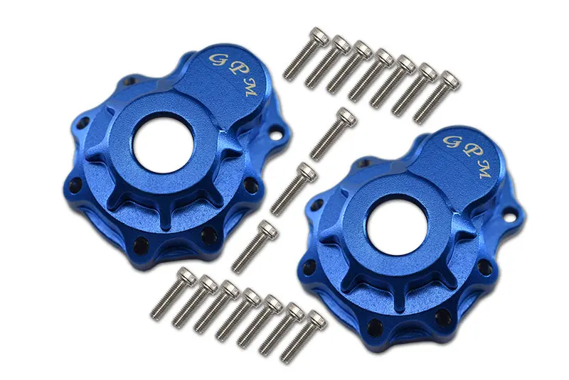 Traxxas Trx-4 Trail Defender Crawler / Trx-6 Mercedes-Benz G63 Aluminum Outer Portal Drive Housing (Front Or Rear) - 2Pcs Set Blue 1