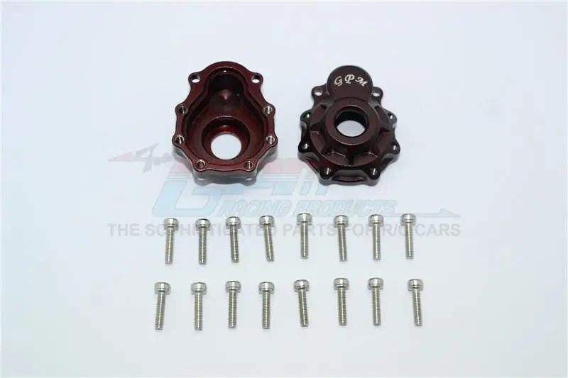 Traxxas Trx-4 Trail Defender Crawler / Trx-6 Mercedes-Benz G63 Aluminum Outer Portal Drive Housing (Front Or Rear) - 2Pcs Set Brown 1