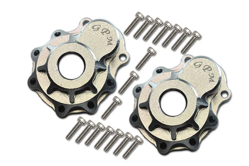 Traxxas Trx-4 Trail Defender Crawler / Trx-6 Mercedes-Benz G63 Aluminum Outer Portal Drive Housing (Front Or Rear) - 2Pcs Set Silver 1