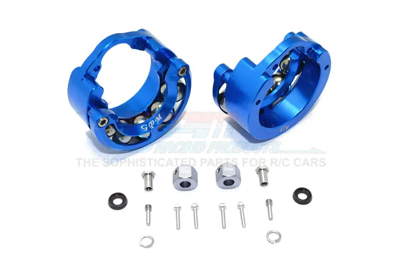 Traxxas Trx-4 Trail Defender Crawler / Trx-6 Mercedes-Benz G63 Aluminum Pendulum Wheel Knuckle Axle Weight + 9Mm Hex Adapter - 1Pr Set Blue 1
