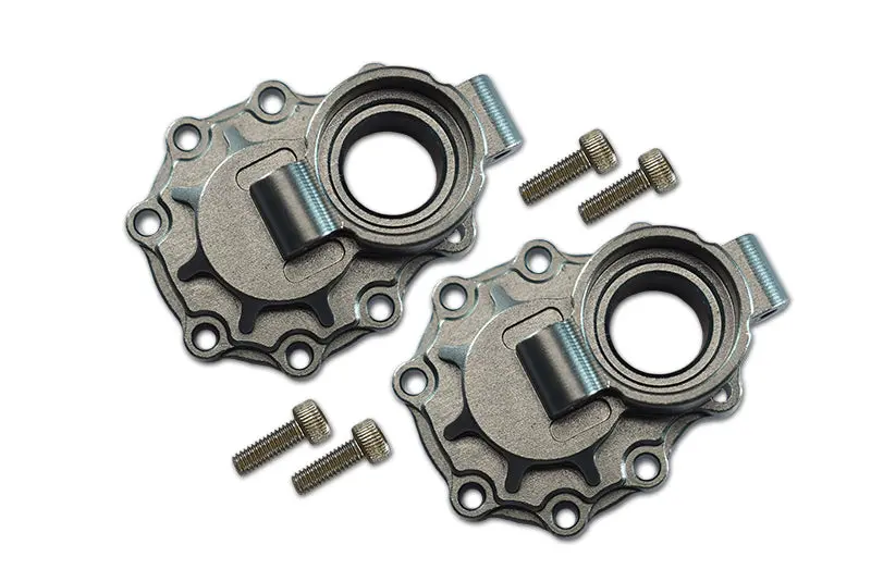 Traxxas Trx-4 Trail Defender Crawler / Trx-6 Mercedes-Benz G63 Aluminum Rear Knuckle Arm Inner Case - 1Pr Set Gray Silver 1