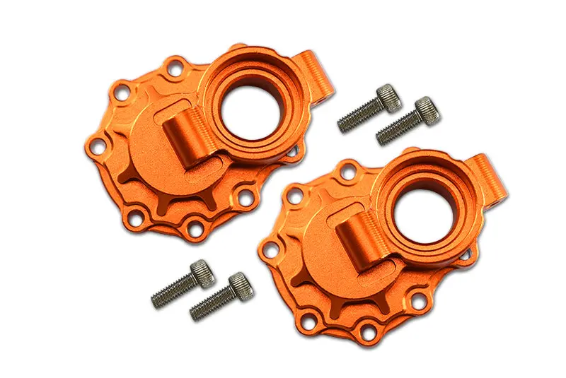 Traxxas Trx-4 Trail Defender Crawler / Trx-6 Mercedes-Benz G63 Aluminum Rear Knuckle Arm Inner Case - 1Pr Set Orange 1