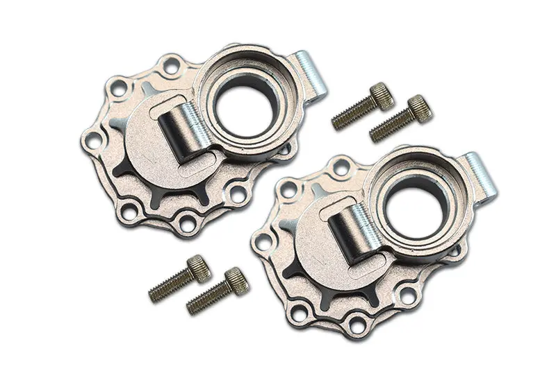 Traxxas Trx-4 Trail Defender Crawler / Trx-6 Mercedes-Benz G63 Aluminum Rear Knuckle Arm Inner Case - 1Pr Set Silver 1