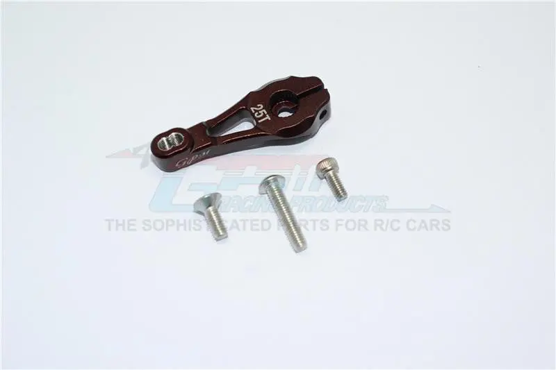 Traxxas Trx-4 Trail Defender Crawler / Trx-6 Mercedes-Benz G63 Aluminum Servo Horn - 1Pc Set Brown 1