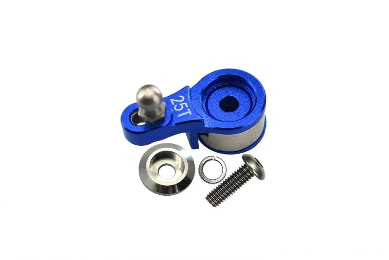 Traxxas Trx-4 Trail Defender Crawler / Trx-6 Mercedes-Benz G63 Aluminum Servo Horn With Built-In Spring (For Locking Diff) - 1Pc Set Blue 1