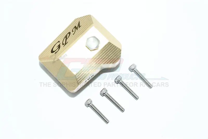 Traxxas Trx-4 Trail Defender Crawler / Trx-6 Mercedes-Benz G63 Brass Front/Rear Gearbox Cover - 1Pc Set 1