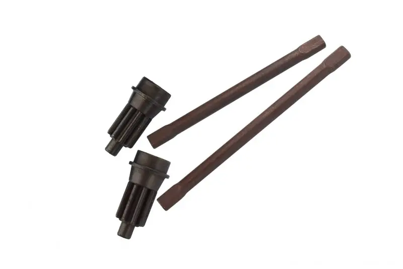 Traxxas Trx-4 Trail Defender Crawler / Trx-6 Mercedes-Benz G63 Spring Steel Rear Axle Shaft - 1Pr Set Black 1