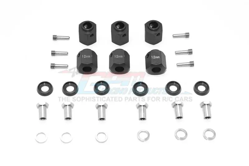 Traxxas Trx-6 Mercedes-Benz G63 (88096-4) Aluminum Hex Adapters 12Mm Thick - 30Pc Set Black 1