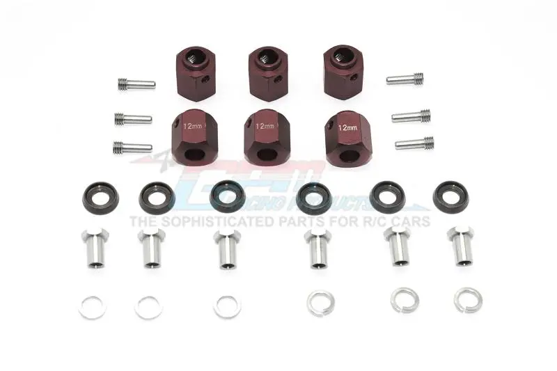 Traxxas Trx-6 Mercedes-Benz G63 (88096-4) Aluminum Hex Adapters 12Mm Thick - 30Pc Set Brown 1
