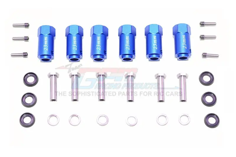 Traxxas Trx-6 Mercedes-Benz G63 (88096-4) Aluminum Hex Adapters 23Mm Thick - 30Pc Set Blue 1