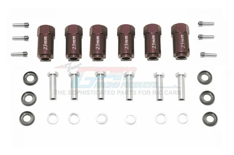 Traxxas Trx-6 Mercedes-Benz G63 (88096-4) Aluminum Hex Adapters 23Mm Thick - 30Pc Set Brown 1