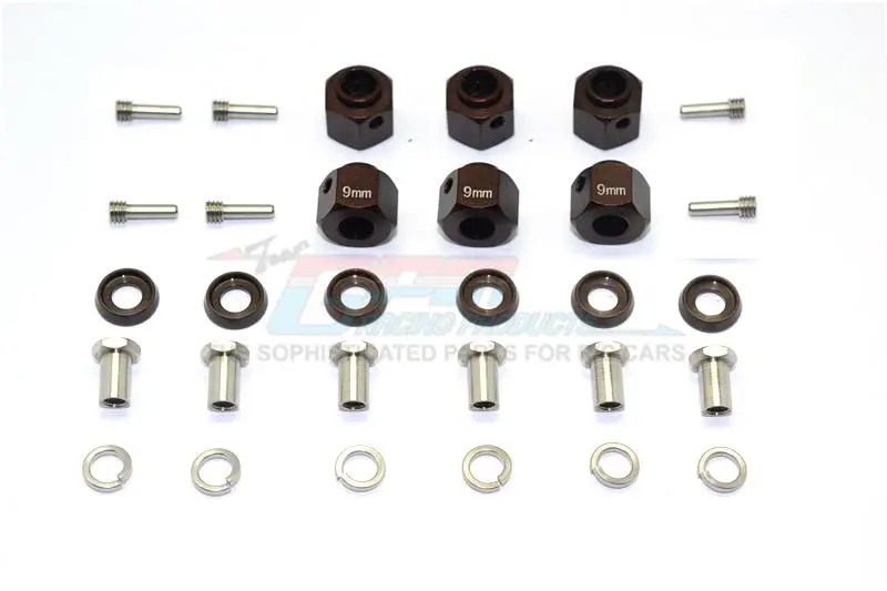 Traxxas Trx-6 Mercedes-Benz G63 (88096-4) Aluminum Hex Adapters 9Mm Thick - 30Pc Set Brown 1