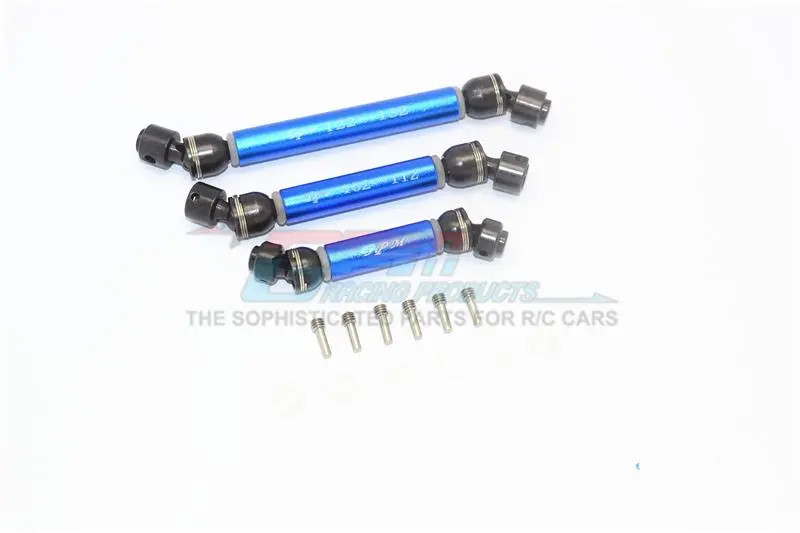 Traxxas Trx-6 Mercedes-Benz G63 (88096-4) Steel+Aluminium Front + Center + Rear Cvd Drive Shaft - 3Pc Set Blue 1