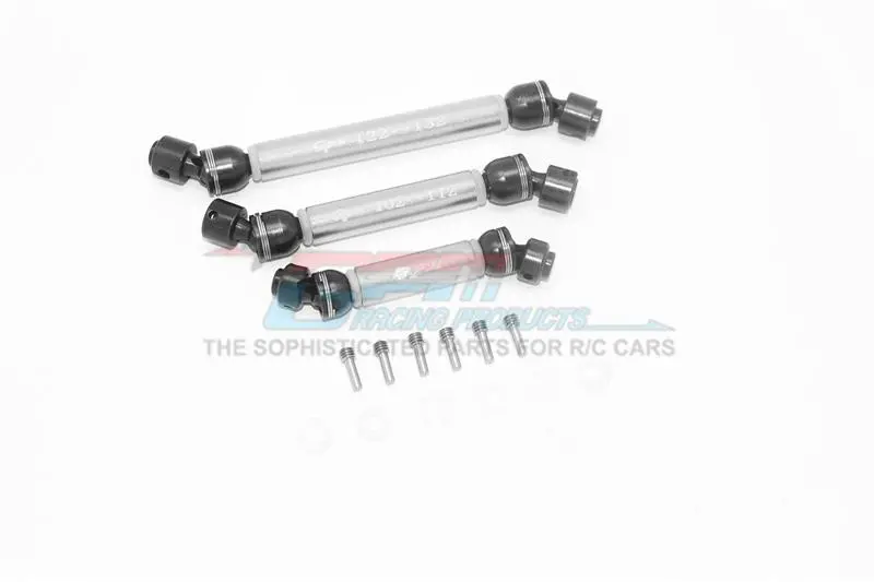 Traxxas Trx-6 Mercedes-Benz G63 (88096-4) Steel+Aluminium Front + Center + Rear Cvd Drive Shaft - 3Pc Set Silver 1
