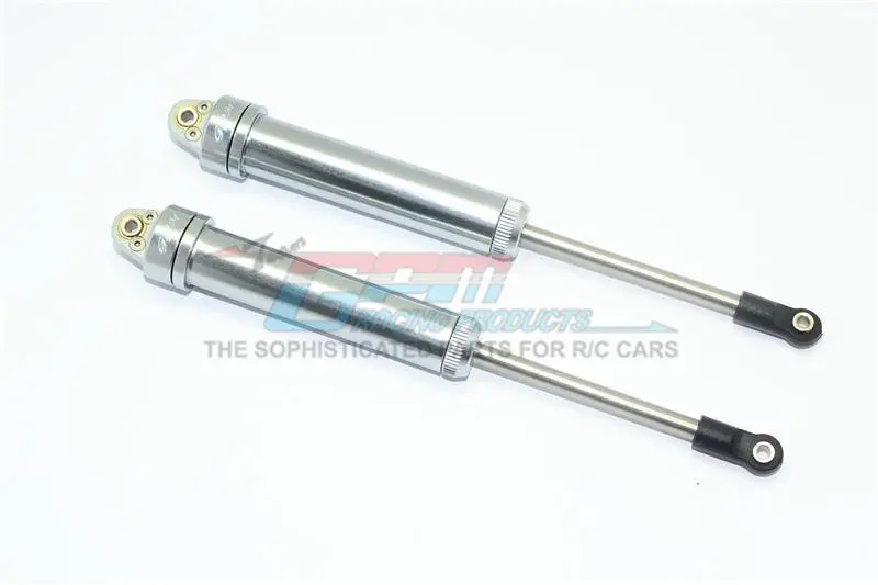 Traxxas Unlimited Desert Racer 4X4 (#85076-4) Aluminium Rear Internal Shocks (160Mm) - 2Pc Set Gray Silver 1