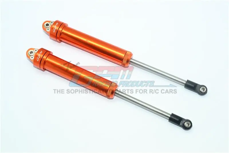 Traxxas Unlimited Desert Racer 4X4 (#85076-4) Aluminium Rear Internal Shocks (160Mm) - 2Pc Set Orange 1