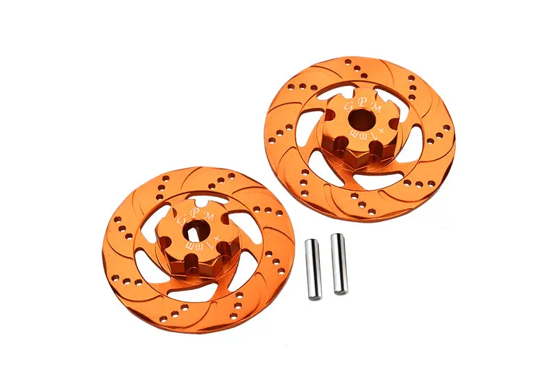 Traxxas Unlimited Desert Racer 4X4 (#85076-4) Aluminum +1Mm Hex With Brake Disk - 1Pr Set Orange 1