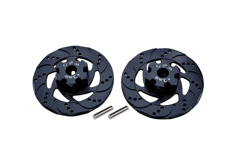 Traxxas Unlimited Desert Racer 4X4 (#85076-4) Aluminum +3Mm Hex With Brake Disk - 1Pr Set Black 1