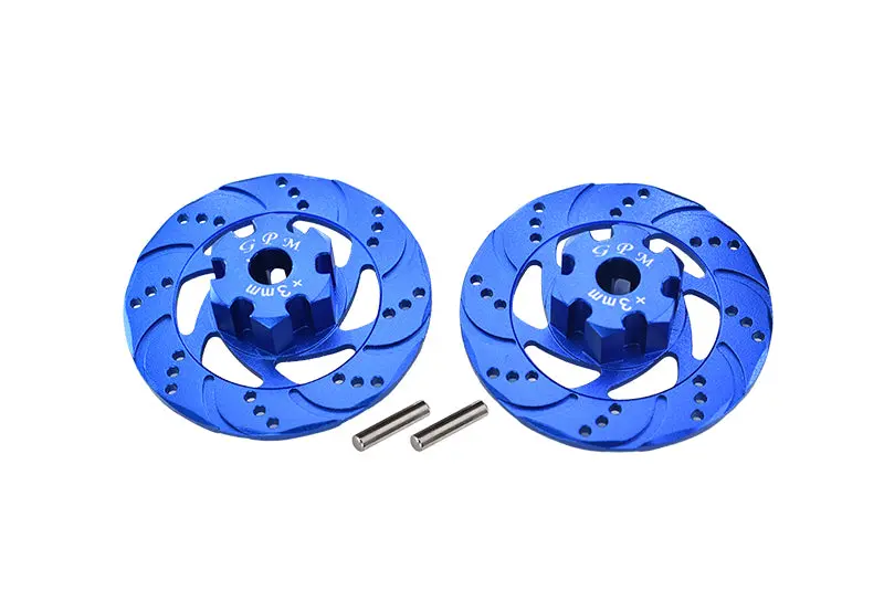 Traxxas Unlimited Desert Racer 4X4 (#85076-4) Aluminum +3Mm Hex With Brake Disk - 1Pr Set Blue 1