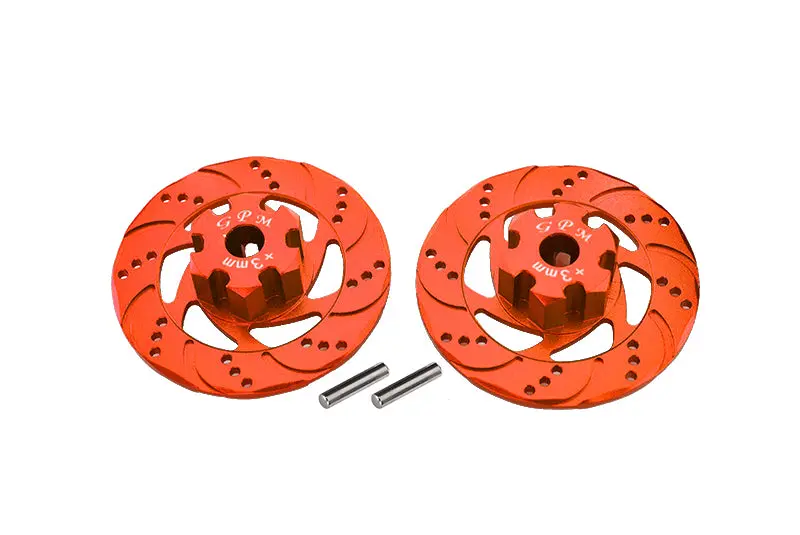 Traxxas Unlimited Desert Racer 4X4 (#85076-4) Aluminum +3Mm Hex With Brake Disk - 1Pr Set Orange 1