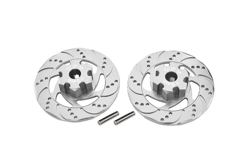 Traxxas Unlimited Desert Racer 4X4 (#85076-4) Aluminum +3Mm Hex With Brake Disk - 1Pr Set Silver 1