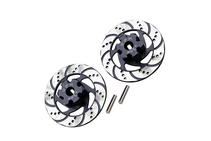 Traxxas Unlimited Desert Racer 4X4 (#85076-4) Aluminum +3Mm Hex With Brake Disk With Silver Lining - 1Pr Set Black 1