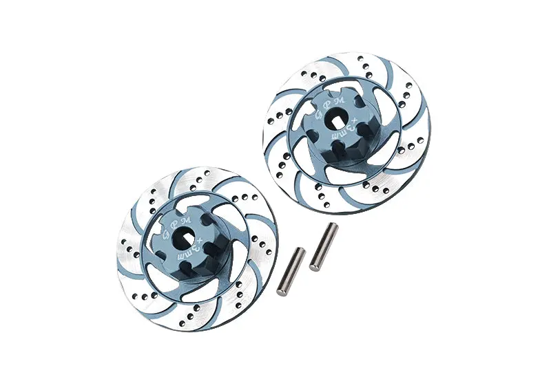 Traxxas Unlimited Desert Racer 4X4 (#85076-4) Aluminum +3Mm Hex With Brake Disk With Silver Lining - 1Pr Set Gray Silver 1