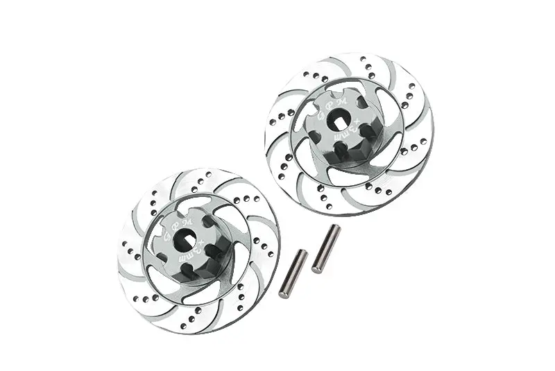 Traxxas Unlimited Desert Racer 4X4 (#85076-4) Aluminum +3Mm Hex With Brake Disk With Silver Lining - 1Pr Set Silver 1