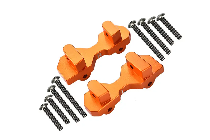 Traxxas Unlimited Desert Racer 4X4 (#85076-4) Aluminum Front Damper Mount - 1Pr Set Orange 1