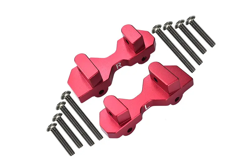 Traxxas Unlimited Desert Racer 4X4 (#85076-4) Aluminum Front Damper Mount - 1Pr Set Red 1