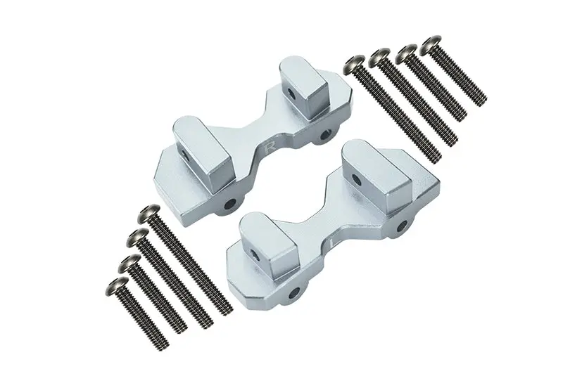 Traxxas Unlimited Desert Racer 4X4 (#85076-4) Aluminum Front Damper Mount - 1Pr Set Silver 1