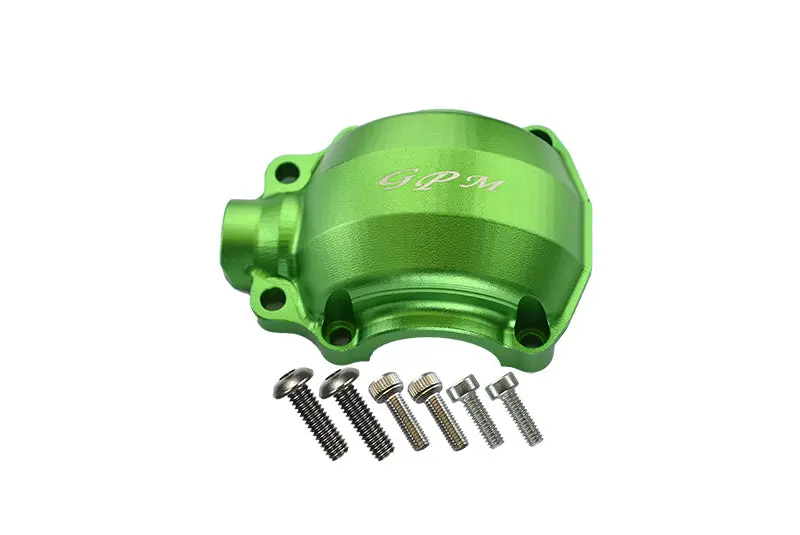 Traxxas Unlimited Desert Racer 4X4 (#85076-4) Aluminum Front Gear Box Cover - 1Pc Set Green 1