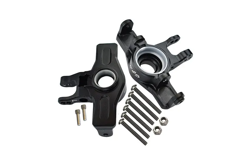 Traxxas Unlimited Desert Racer 4X4 (#85076-4) Aluminum Front Knuckle Arms - 1Pr Set Black 1