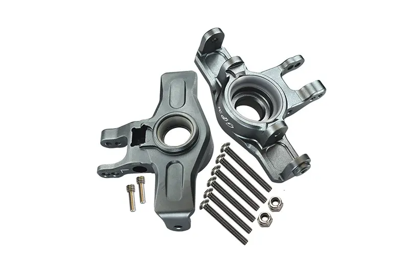Traxxas Unlimited Desert Racer 4X4 (#85076-4) Aluminum Front Knuckle Arms - 1Pr Set Gray Silver 1