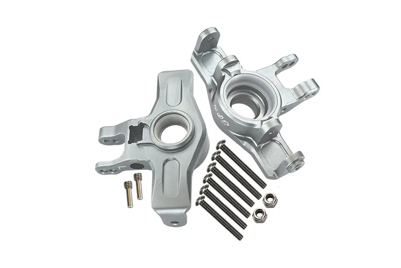Traxxas Unlimited Desert Racer 4X4 (#85076-4) Aluminum Front Knuckle Arms - 1Pr Set Silver 1